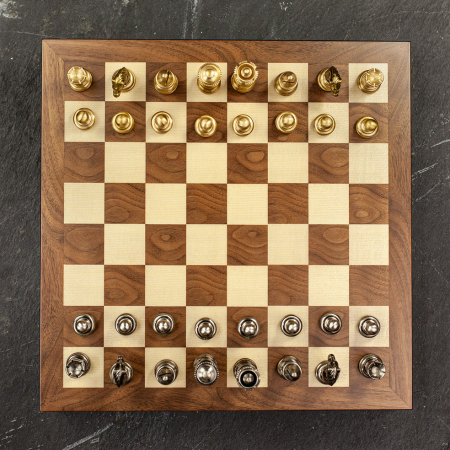 Italfama Chess Board Box Walnut Maple - Medium
