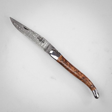 Forge de Laguiole Damascus Blade Folding Pocket Knife