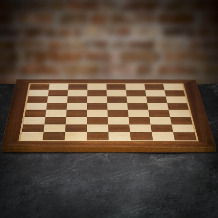 Sunrise Games Mahogany and Sycamore Chess Board - Medium