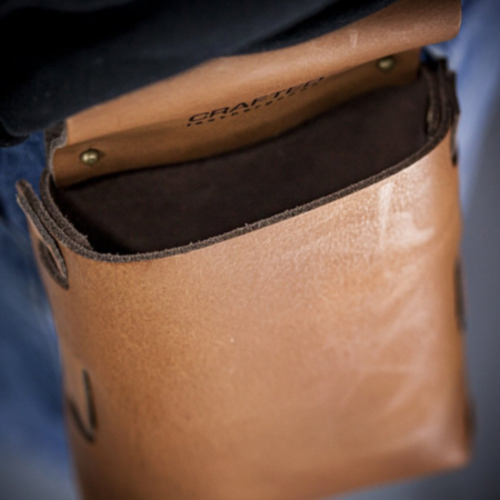 Crafted Cognac Leather Tool Holder