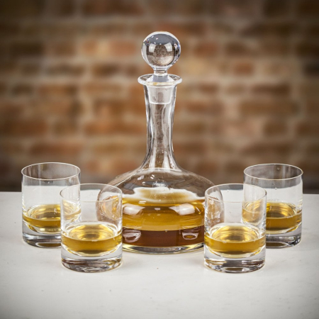 LSA International Bar Whisky Decanter and Glasses Set