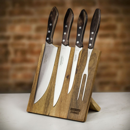 Tramontina Four Piece Magnetic Knife Block Set