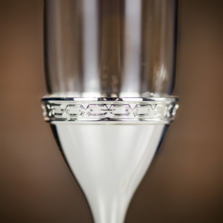 Wedgwood Vera Wang Pair of Silver Plated Toasting Flutes