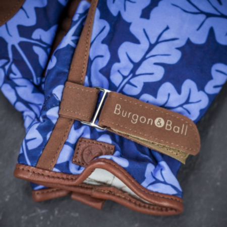 Burgon &amp; Ball Love the Glove Women&#039;s Gardening Gloves - Oak Leaf Navy