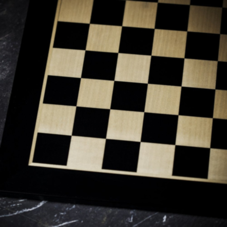 Sunrise Games Black Maple and Sycamore Chess Board - Medium