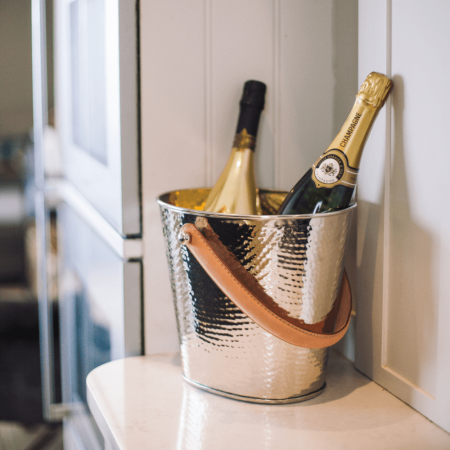 Culinary Concepts &#039;Let&#039;s Get Hammered&#039; Wine Bottle Cooler with Leather Handle