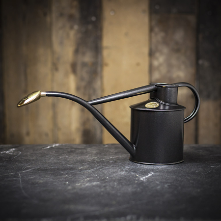 Haws Indoor Metal Watering Can - 1 Litre, Graphite