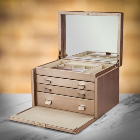 WOLF Leather Large Jewellery Box