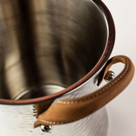 Hill Interiors Hammered Silver Plated Cooler