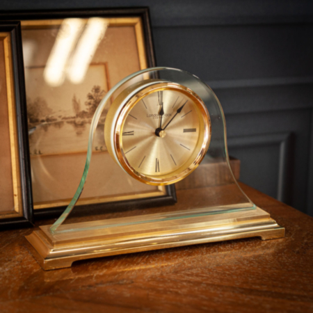 London Clock Company Gold Napoleon Mantel Clock