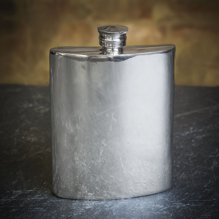 Pinder Brothers Pewter Oblong Flask - 6oz