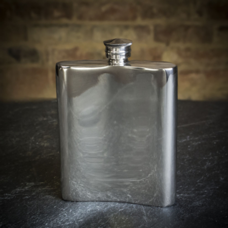 Pinder Brothers Pewter Oblong Flask - 6oz