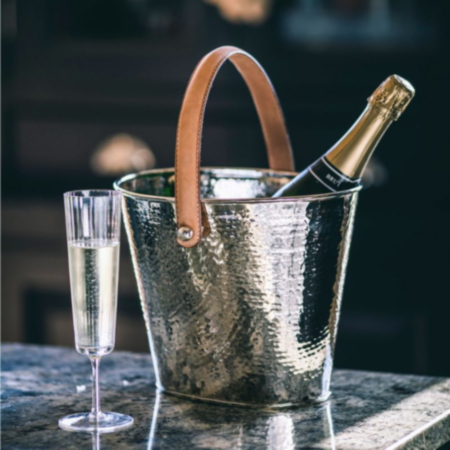 Culinary Concepts &#039;Let&#039;s Get Hammered&#039; Wine Bottle Cooler with Leather Handle