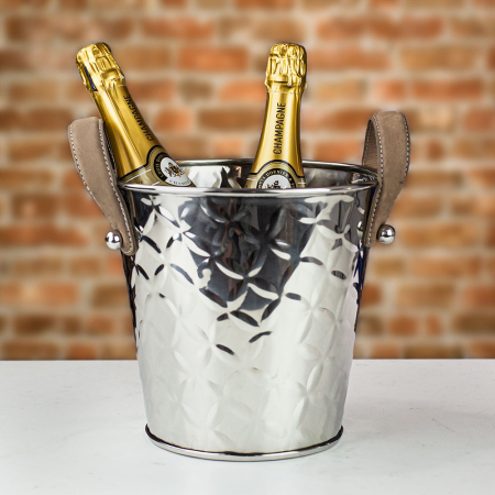 Culinary Concepts French Fleur Wine Cooler with Leather Handle
