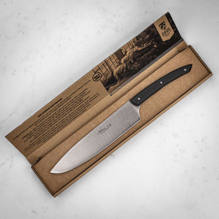 Claude Dozorme Le Thiers 18cm Carving Knife with Matte Black Handle