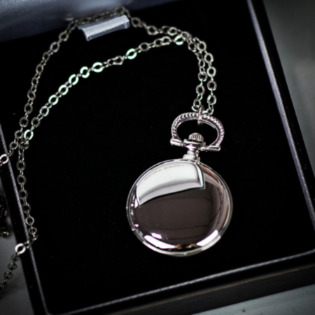 Mount Royal Open Face Pendant Watch - Chrome Plated
