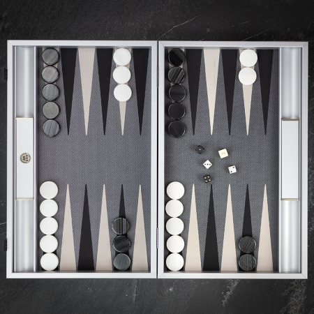 Manopoulos Futuristic Design Backgammon Set - Tournament