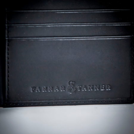 Farrar &amp; Tanner Premium Nappa Leather Billfold Wallet - Black