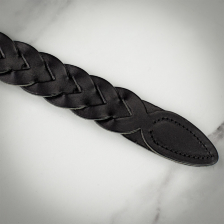 The British Belt Co. Briony Plaited Ladies Belt Black