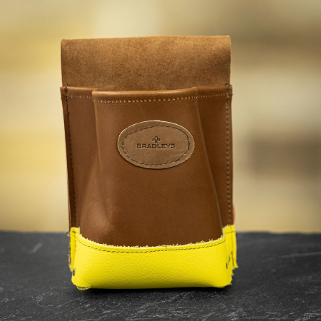 Bradleys Tannery Leather Waist Pouch - Yellow &amp; Brown
