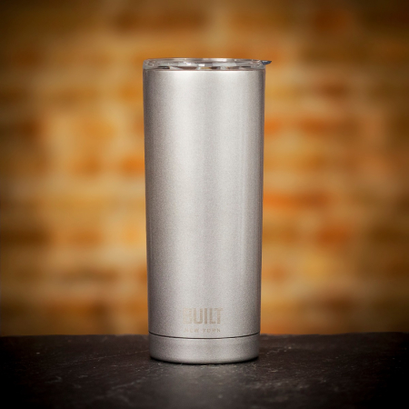 Built Double Walled Travel Mug - Silver - 565ml