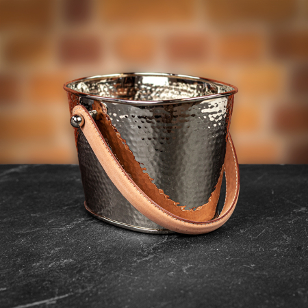 Culinary Concepts Let&#039;s Get Hammered&#039; Ice Bucket With Leather Handles