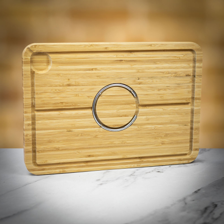Grunwerg Bamboo Spiked Carving Board
