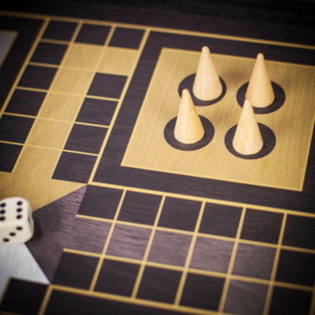 Manopoulos Classic Four in One Wooden Games Compendium - Modern