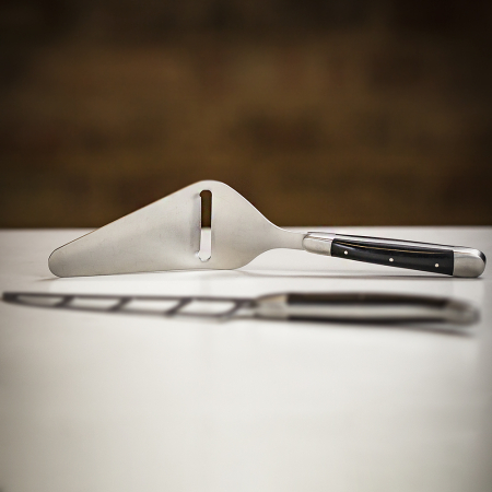 Forge de Laguiole Cheese Knife Set - Ebony
