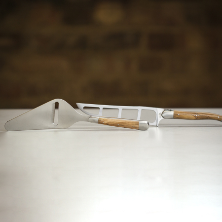 Forge de Laguiole Cheese Knife Set - Olive Wood