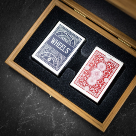 Manopoulos Playing Cards in Walnut Case