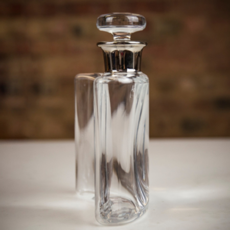 LSA International Flask Whisky Decanter with Platinum Neck - 350ml