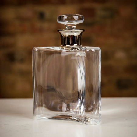 LSA International Flask Whisky Decanter with Platinum Neck - 350ml