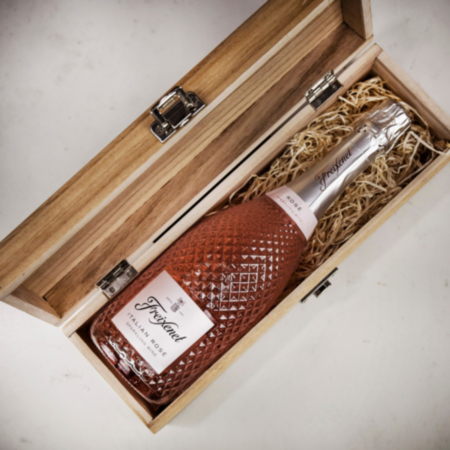 Freixenet Italian Sparkling Rose in Personalised Wood Gift Box