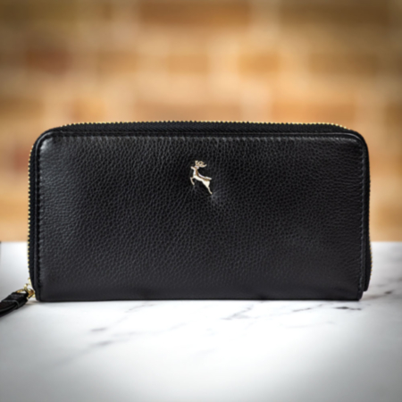 Ashwood Large Zip Leather Purse