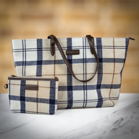 Barbour Tartan Tote Bag