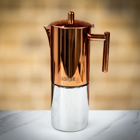 La Cafetiere Espresso Maker 600ML - Stainless Steel/Copper