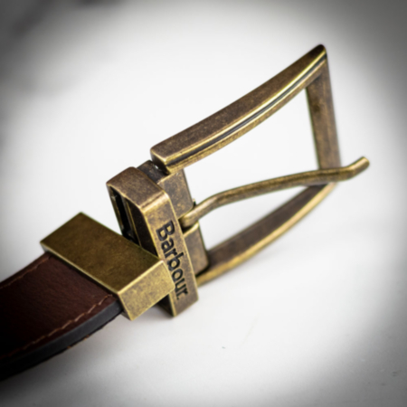 Barbour Reversible Leather Belt - Classic Tartan
