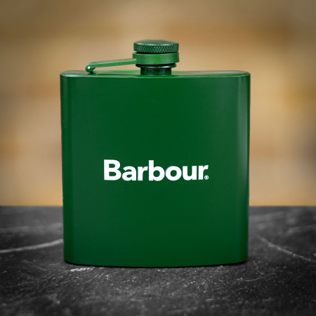 Barbour Logo Hip Flask - 6oz