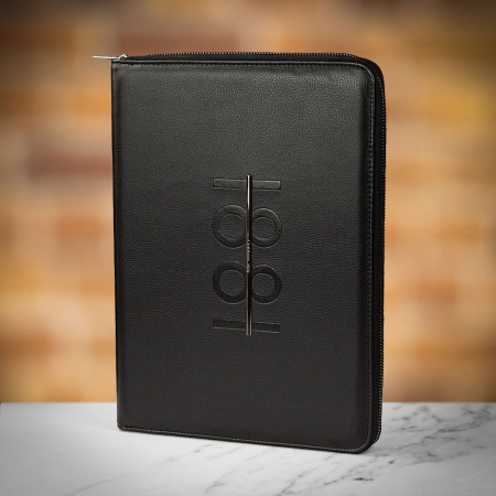 Cerruti 1881 Horton Conference folder Zip A4 - Black