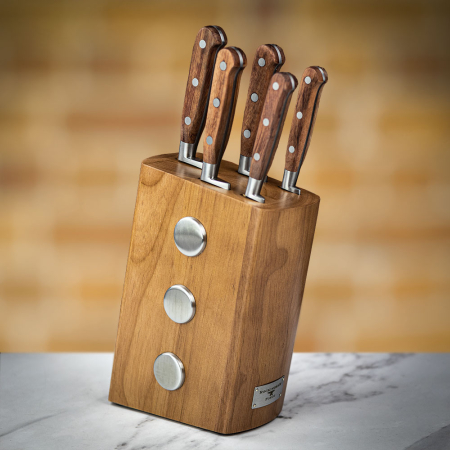 Rockingham Forge 6 Piece Knife Block Set