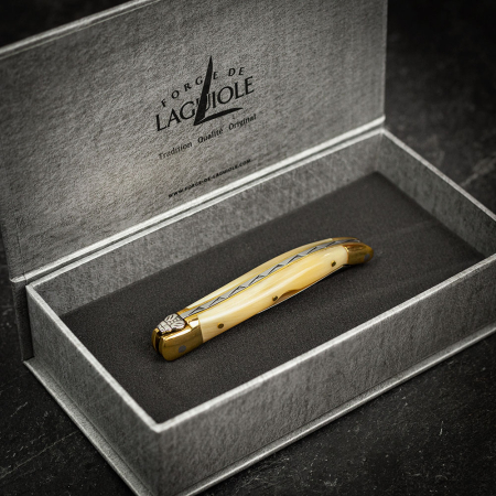Forge de Laguiole Golf Knife &amp; Divot Repair Tool - Horn Handle 