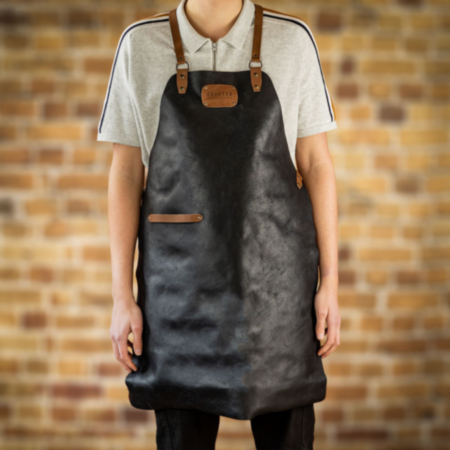 Crafted Rustic Leather X Strap Apron