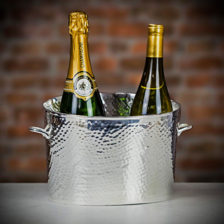 Culinary Concepts &#039;Let&#039;s Get Hammered&#039; Silver-Plated Palace Champagne Bath - Small