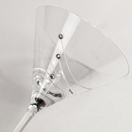 Dartington Swarovski Martini Pair