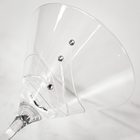 Dartington Swarovski Single Martini Glass
