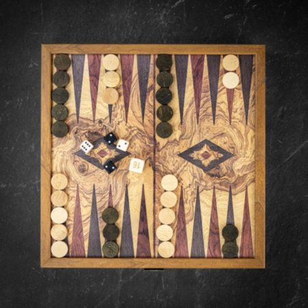 Manopoulos 2 in 1 Chess &amp; Backgammon Set - Travel