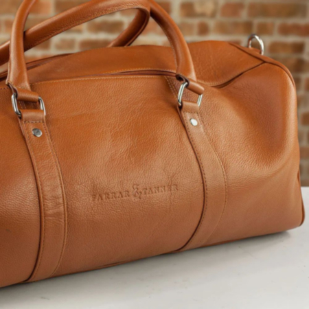 Farrar &amp; Tanner Premium Leather Weekender Bag