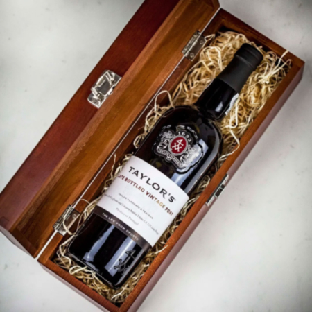 Taylor&#039;s Late Bottled Vintage Port in Personalised Premium Wood Gift Box