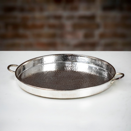 Culinary Concepts &#039;Let&#039;s Get Hammered&#039; Silver-Plated Palace Serving Tray